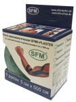 Лента кинезиологическая SFM-Plaster, SFM Hospital (Сфм хоспитал) р. 5смх500см №1 на хлопковой основе в рулоне зеленый